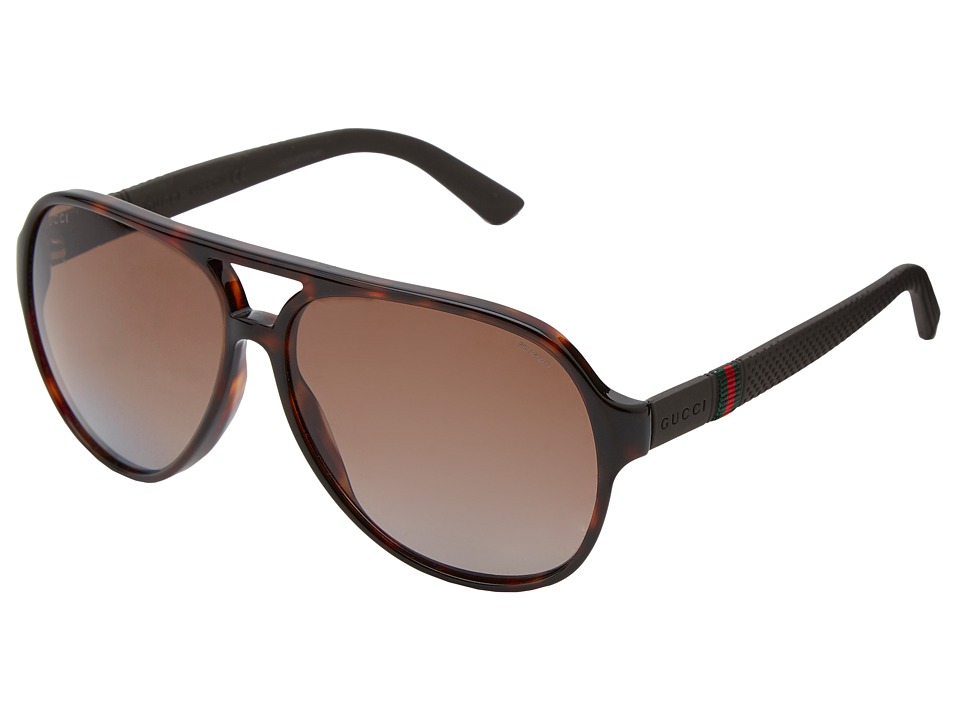 UPC 762753974358 product image for Gucci - GG 1065/S (Havana/Brown Polarized) Fashion Sunglasses | upcitemdb.com