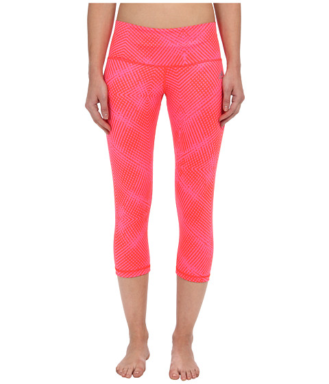UPC 887776002267 product image for adidas Performer Mid-Rise Energy Print Three-Quarter Tight (Solar Pink/Solar Red | upcitemdb.com