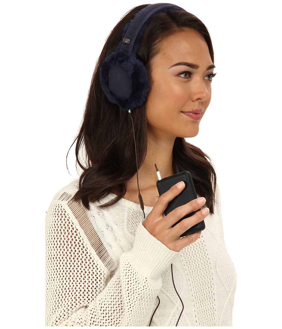 UGG - Classic Earmuff with Speaker Technology (Peacoat) Cold Weather Hats
