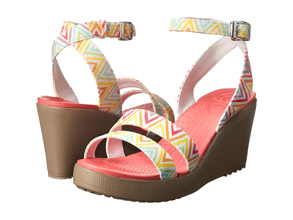 crocs leigh graphic wedge