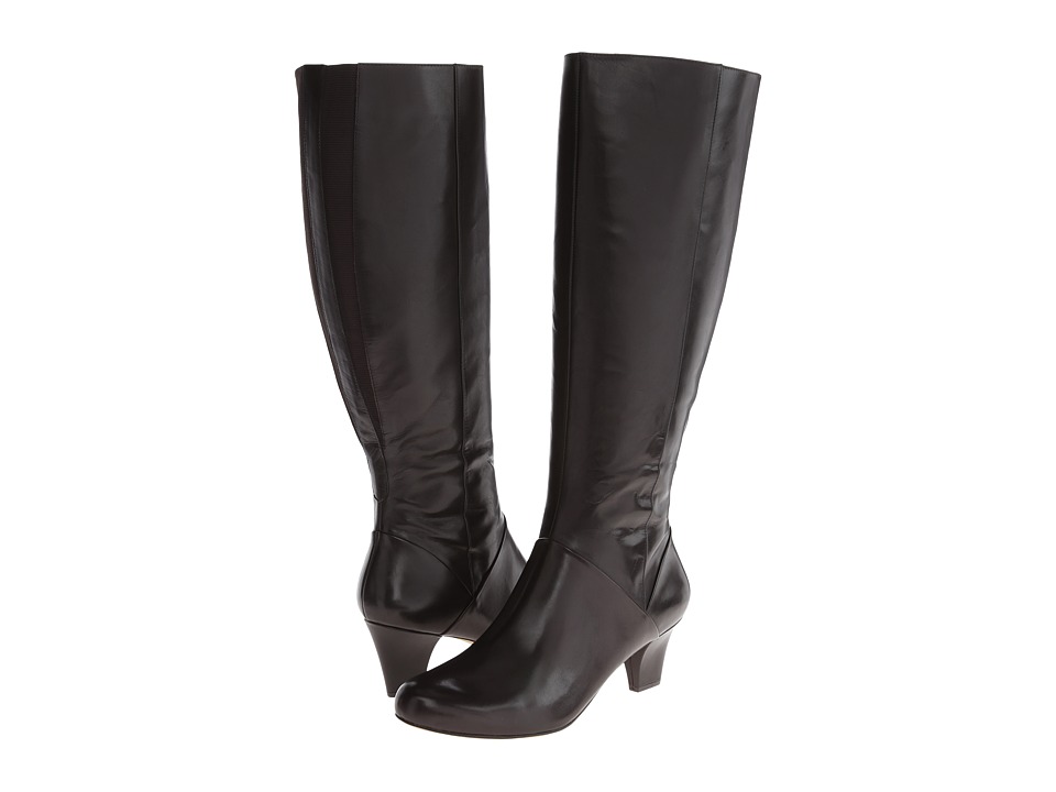 Trotters Posh Too Wide Calf (Dark Brown Calf Leather) Women