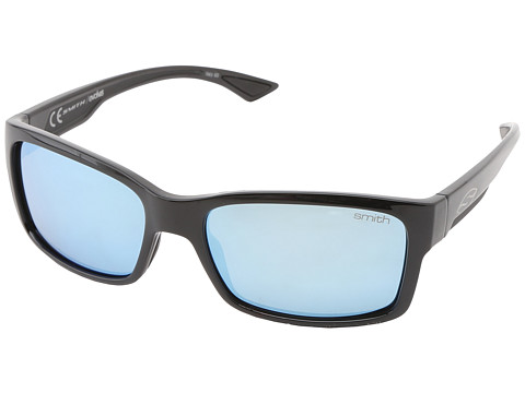 Smith Optics Dolen (Black Frame/Polar Blue Mirror Techlite Glass Lenses) Sport Sunglasses