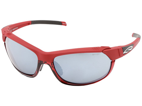 Smith Optics Pivlock Overdrive (Caldera Red Frame/Platinum/Ignitor/Clear Carbonic TLT Lenses) Sport Sunglasses