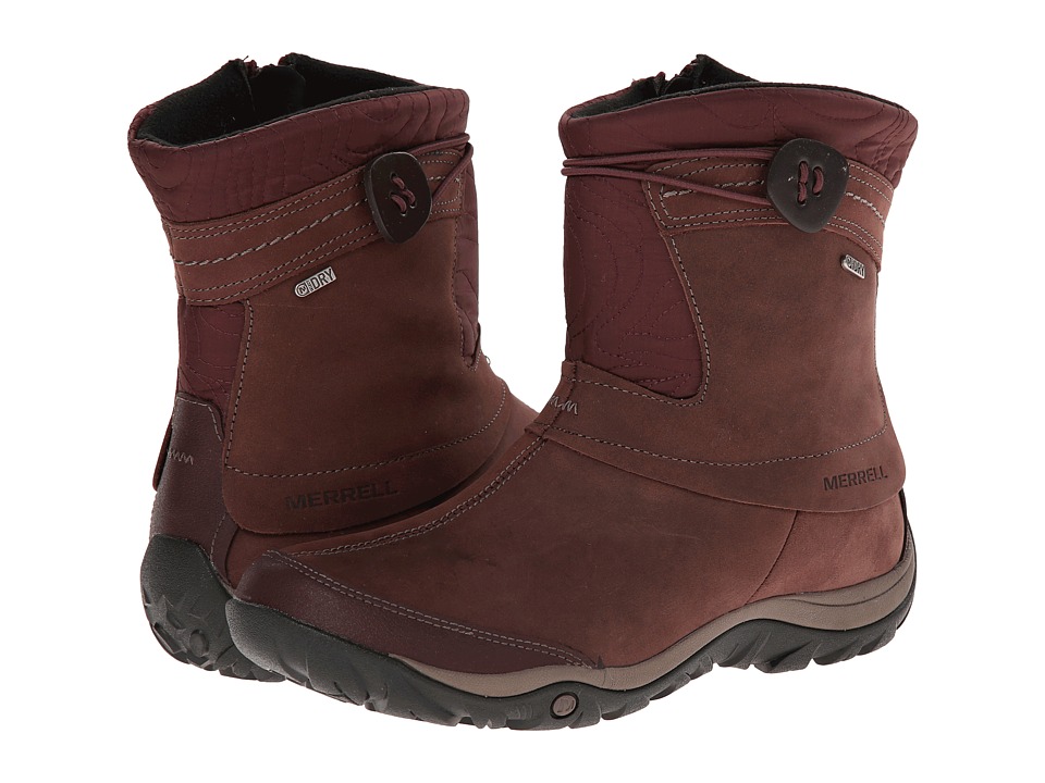 Merrell - Dewbrook Zip Waterproof (Bourbon) Women