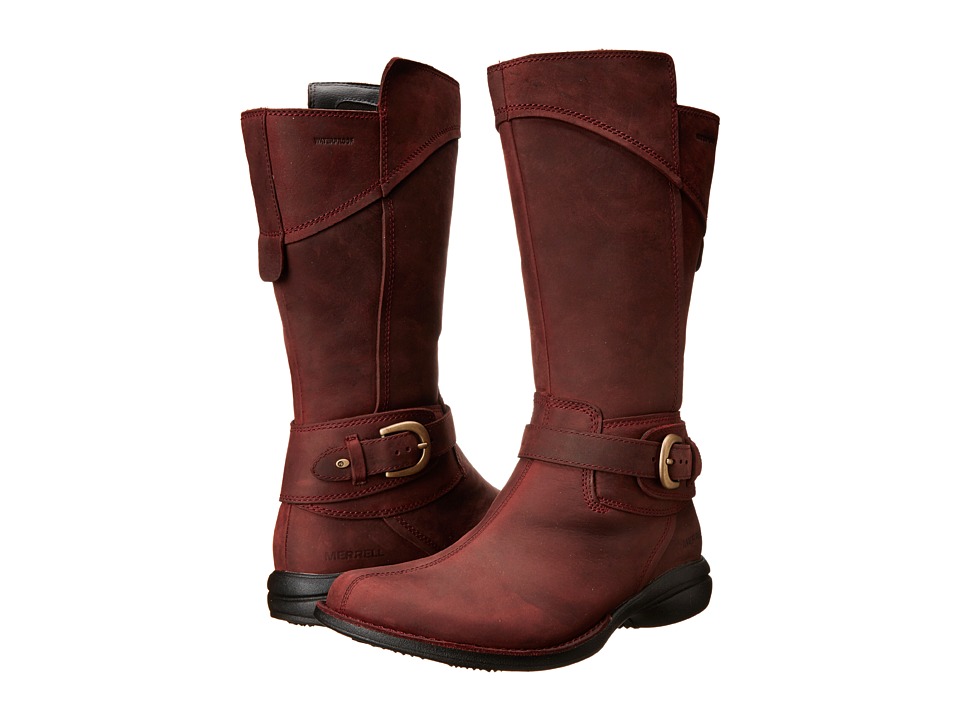 Merrell - Captiva Buckle-Down Waterproof (Burgundy) Women