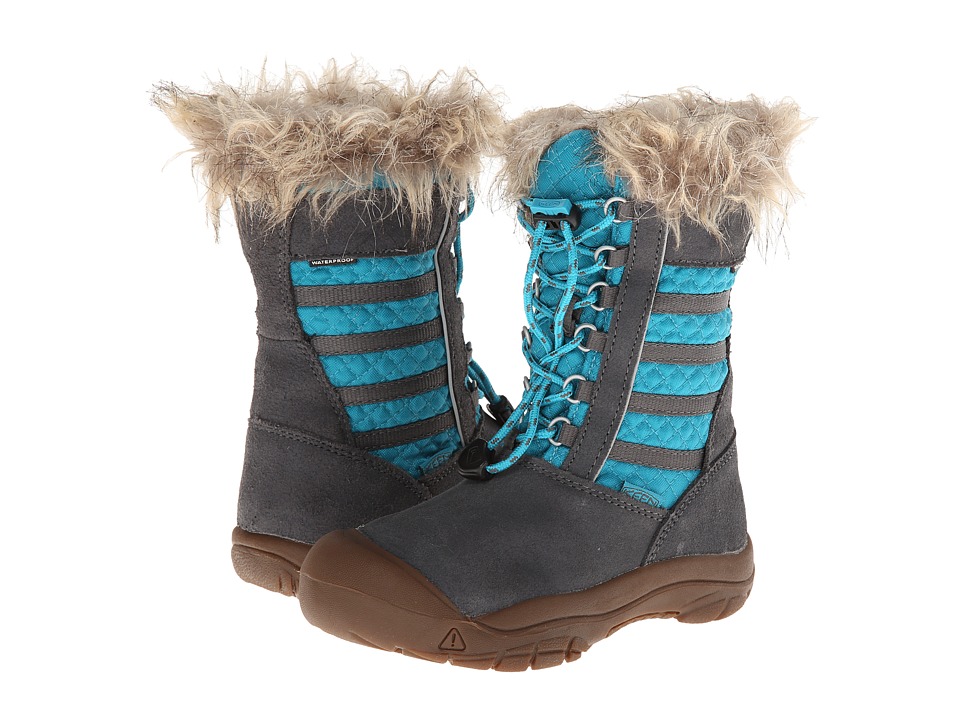Keen Kids - Wapato WP (Toddler/Litlte Kid) (Magnet/Capri Breeze) Girls Shoes