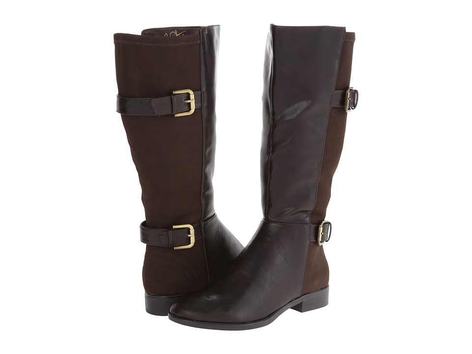 LifeStride - Rockin (Wideshaft) (Dark Brown Linz/Suedy) Women