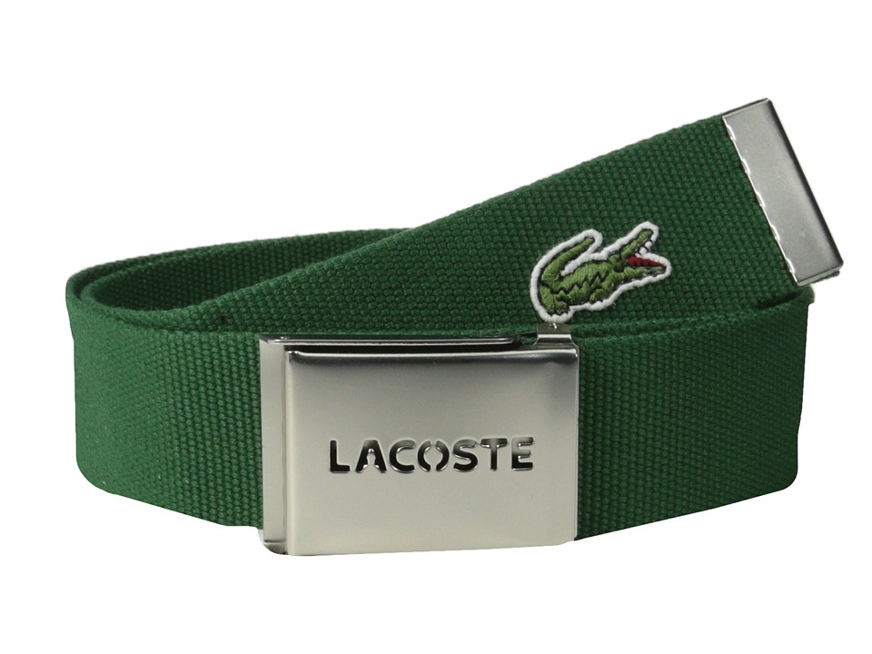 UPC 886619892843 product image for Lacoste - SPW L.12.12 Textile Croc Belt (Green) Men's Belts | upcitemdb.com