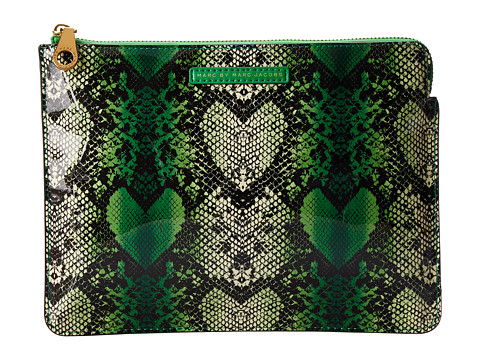 Marc by Marc Jacobs Snake Heart Techno Tablet Zip Case (Fresh Grass Multi) Computer Bags