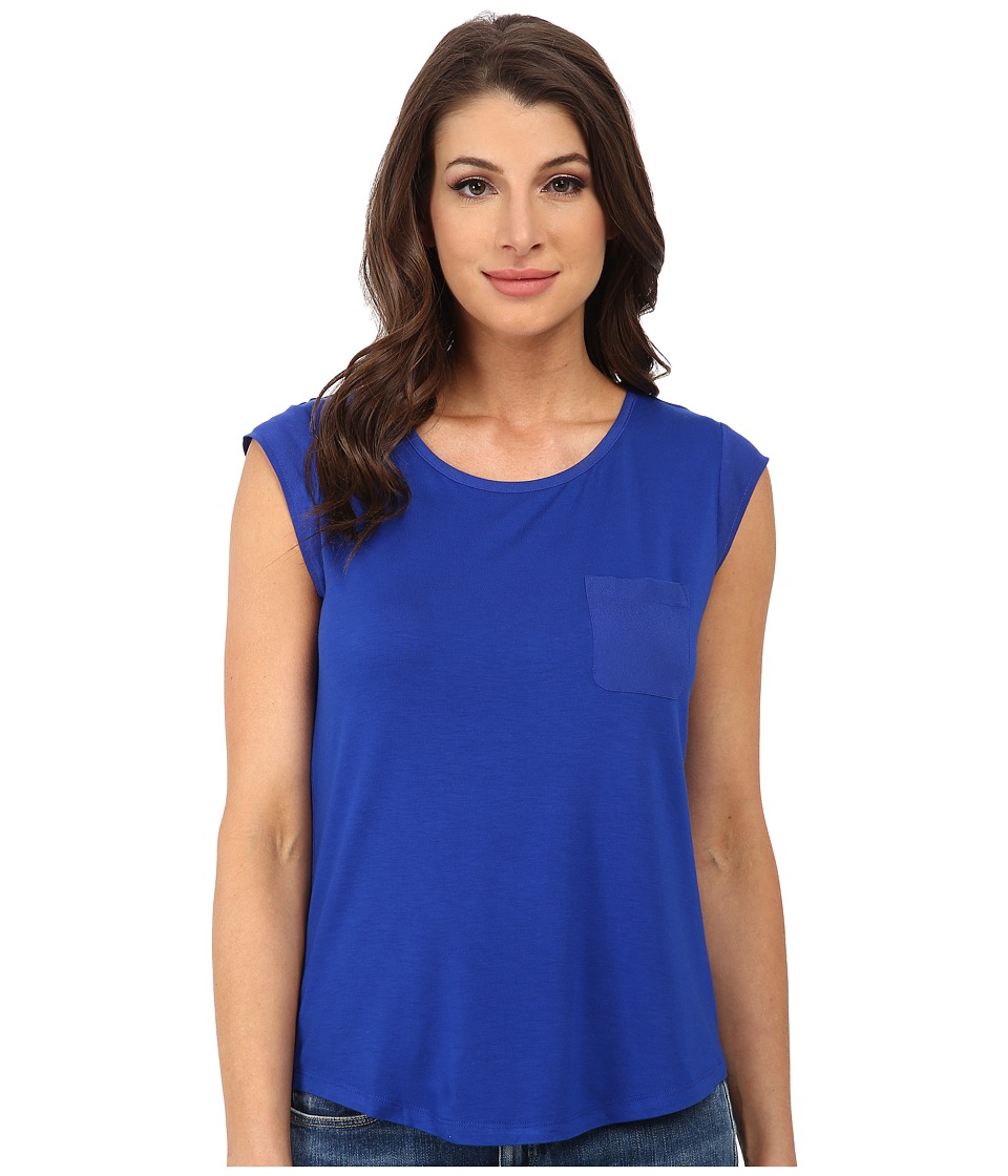 UPC 700289273217 product image for Calvin Klein T-Shirt w/ One-Pocket (Regatta) Women's T Shirt | upcitemdb.com