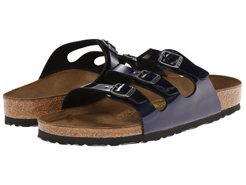 UPC 886454382165 product image for Birkenstock Florida - Birko-Flor (Dark Blue Steel) Women's Sandals | upcitemdb.com
