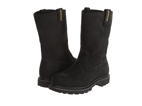 UPC 044208017989 product image for Caterpillar Revolver Steel Toe (Black Big Horn) Women's Work Pull-on Boots | upcitemdb.com