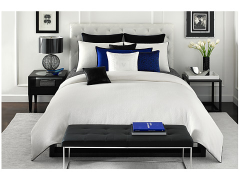 Vince Camuto - Milan King Comforter Mini Set (White) Sheets Bedding
