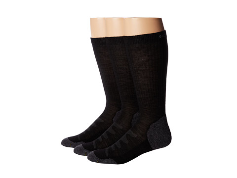 Keen Olympus Lite Crew 3-Pair Pack (Black) Men's Crew Cut Socks Shoes