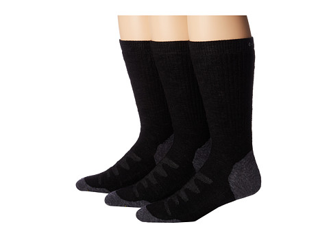 Keen Olympus Medium Crew 3-Pair Pack (Black) Men's Crew Cut Socks Shoes