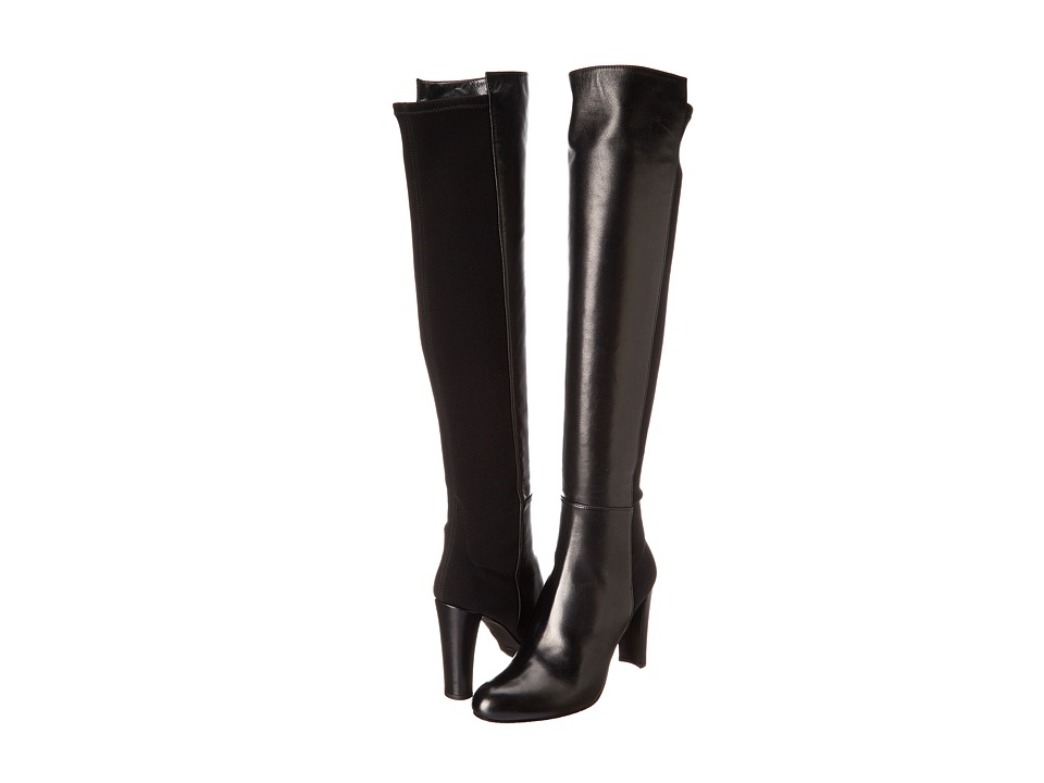 Stuart Weitzman Demitone (Black Nappa Leather) Women