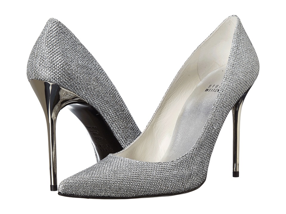 Stuart Weitzman Bridal & Evening Collection Nouveau (Silver Noir) High Heels