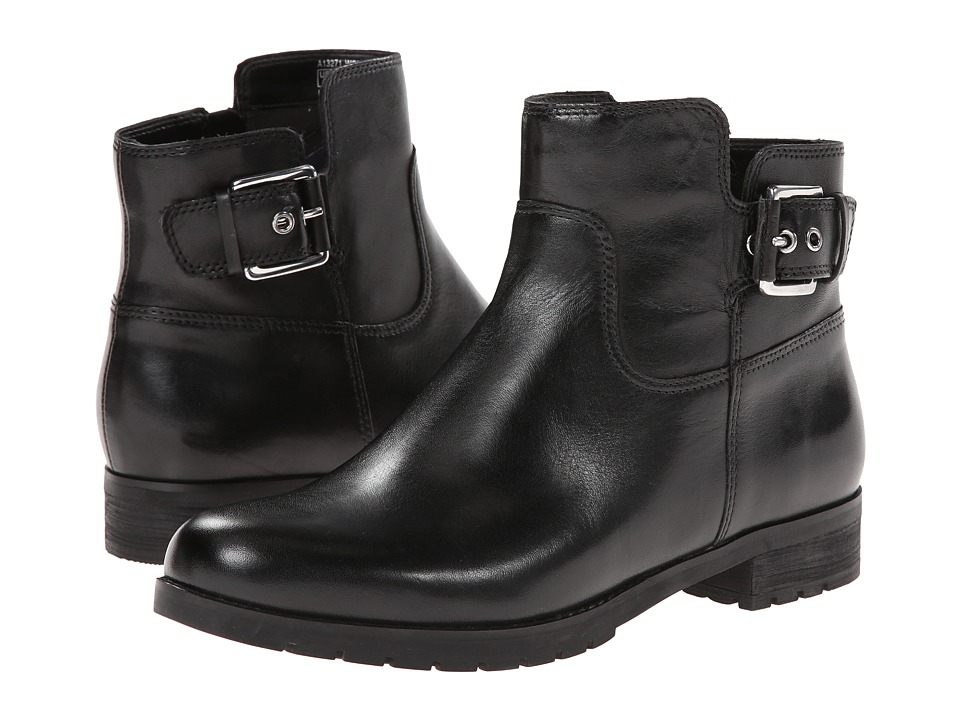 Rockport - Tristina Buckle Ankle Bootie (Black Smooth) Women
