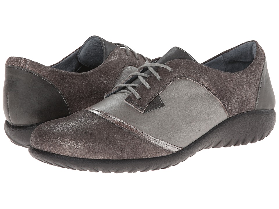 Naot Footwear Harore (Rainy Gray Leather/Gray Shimmer Leather/Shadow Gray Nubuck) Women