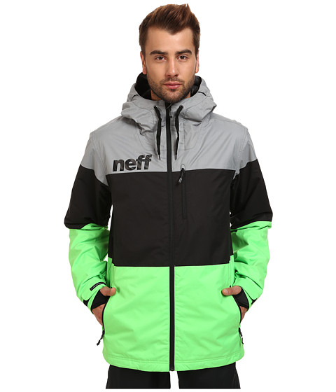 UPC 888259079240 product image for Neff Trifecta Jacket (Grey/Black Slime) Women's Coat | upcitemdb.com