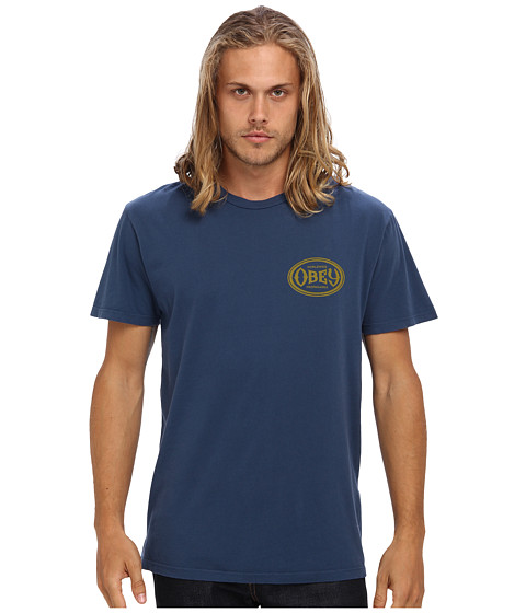 Obey Olympus Premium Tee (Navy) Men's T Shirt