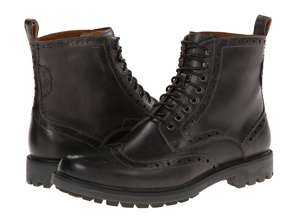 Clarks - Montacute Lord (Charcoal Leather) Men
