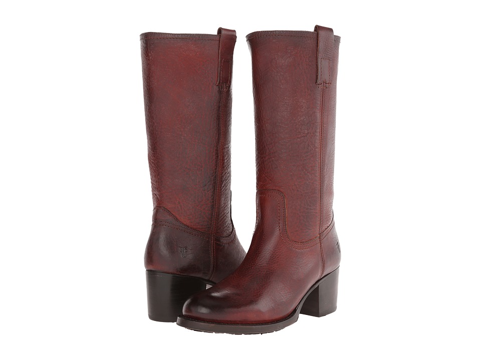 Frye Autumn Pull On (Redwood Antique Pull Up) Cowboy Boots