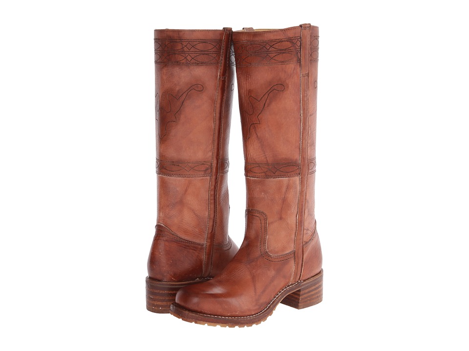 Frye Campus Stitching Horse (Saddle Montana Stone Wash) Cowboy Boots