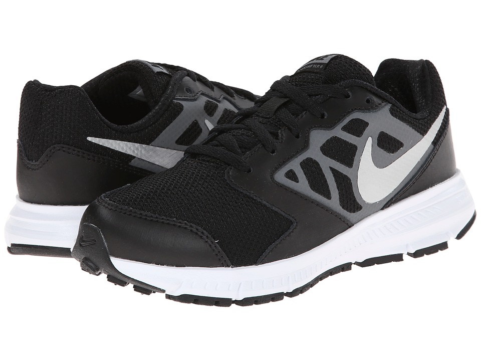 Nike Kids Downshifter 6 (Little Kid/Big Kid) (Black/Cool Grey/White/Metallic Silver) Boys Shoes