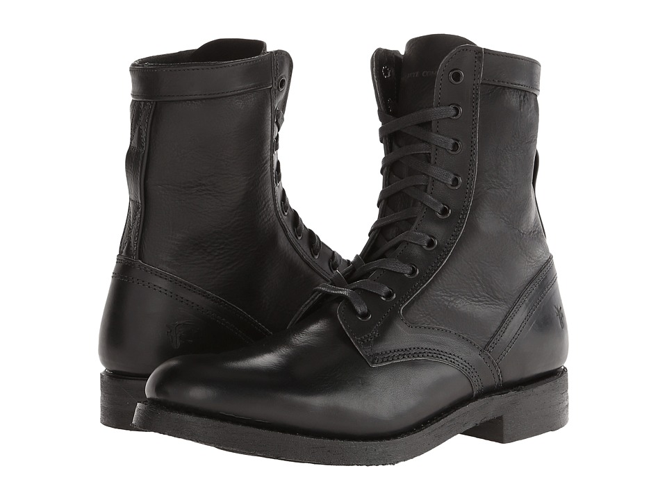 Frye Engineer Tall Lace (Black Oiled Leather) Men