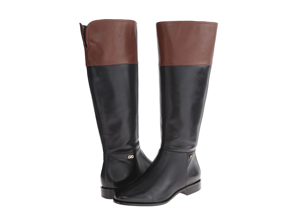 Cole Haan - Primrose Riding Boot Extended Calf (Black/Harvest Brown) Women