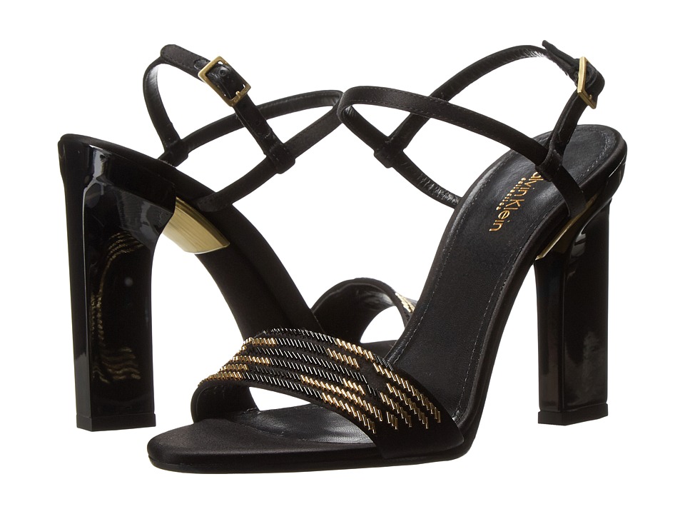 Calvin Klein Collection Vina (Gold/Black) High Heels