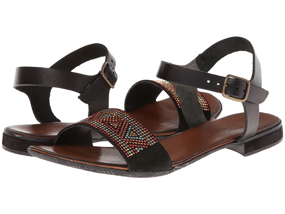 Sesto Meucci Carlie (Black Suede/Black Cowhide) Women