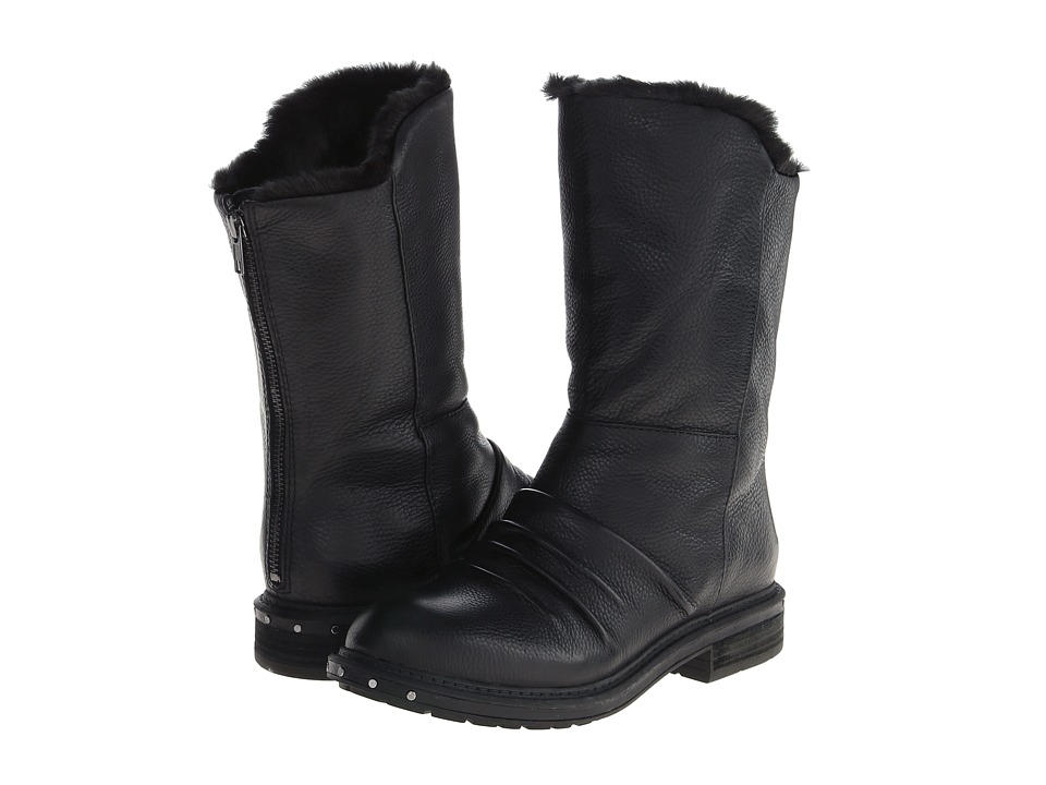 Naya - Rook (Black Leather/Fur Lining) Women