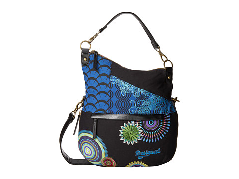 EAN 8433937513077 product image for Desigual Folded Eclipse Crossbody (Black) Cross Body Handbags | upcitemdb.com