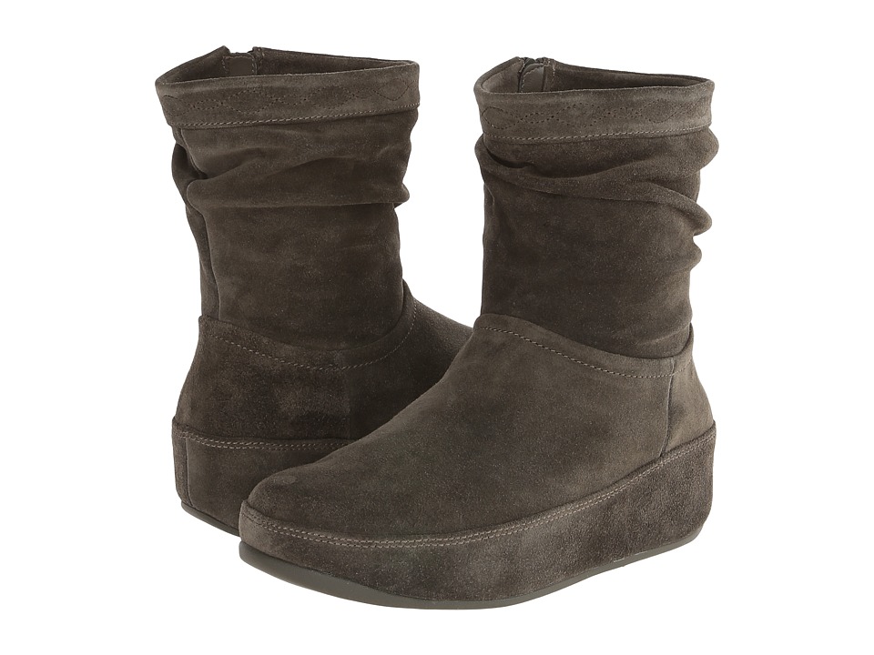 FitFlop - Zip Up Crush Boot (Everglades) Women
