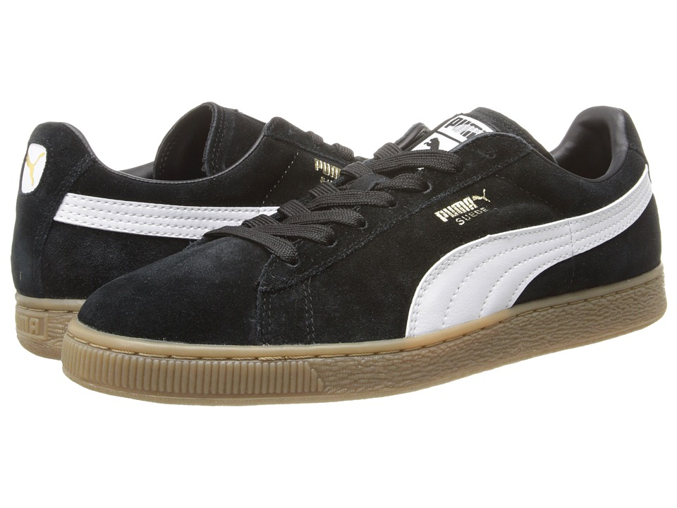 PUMA - Suede Classic+ Leather FS (Black/White Leather) Men