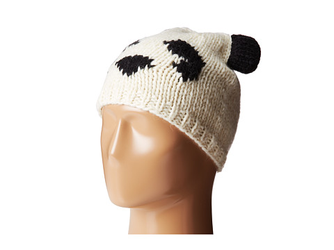 BCBGMAXAZRIA - Intarsia Panda Hat (Ivory) Caps