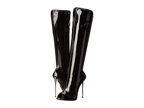 Giuseppe Zanotti I48061 (Gaucho Lak Nerto) Women's Zip Boots