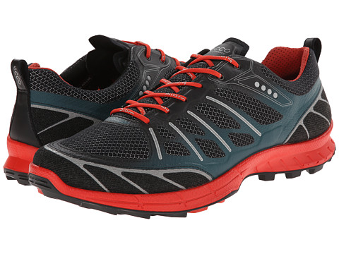 UPC 737429792246 product image for ECCO Sport - Biom Trail Sport (Black/Black/Petrol) Men's Running Shoes | upcitemdb.com