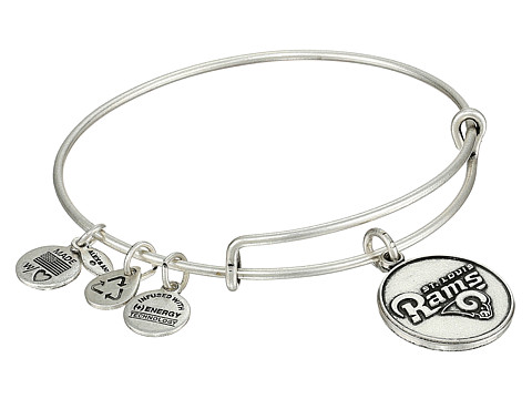 Alex and Ani - St. Louis Rams Logo Charm Bangle (Rafaelian Silver Finish) Bracelet