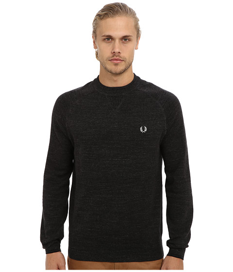 EAN 5034603947320 product image for Fred Perry Tipped Marl Sports Sweater (Vintage Graphite Marl) Men's Sweater | upcitemdb.com