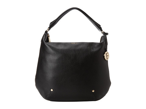 EAN 8034022816402 product image for Furla - Alissa M Hobo (Onyx) Hobo Handbags | upcitemdb.com