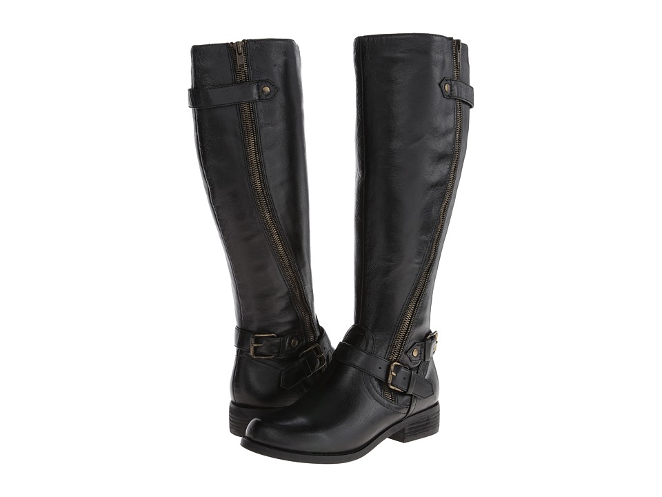 Steve Madden - Synicle (Black Leather) Women