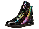Stuart Weitzman Zipit (Black Petrol Patent)