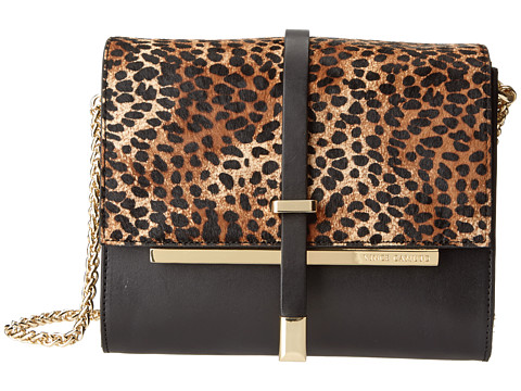 UPC 886742181715 product image for Vince Camuto Leila Shoulder Bag (Black/Leopard) Shoulder Handbags | upcitemdb.com