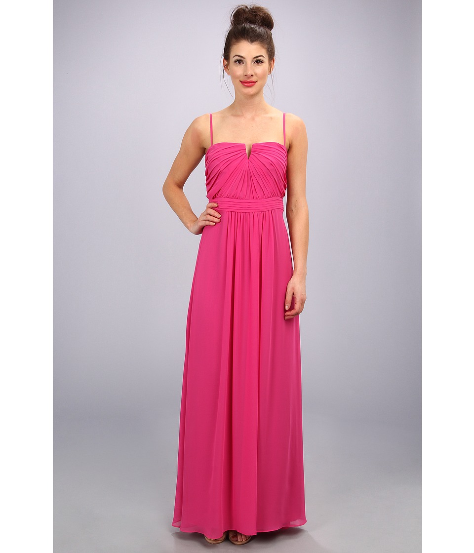 Laundry by Shelli Segal Shirred Gown (Watermelon) Women