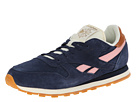 Reebok Classic Leather Suede (Collegiate Navy/Patina Pink/Cream White/ Brass)