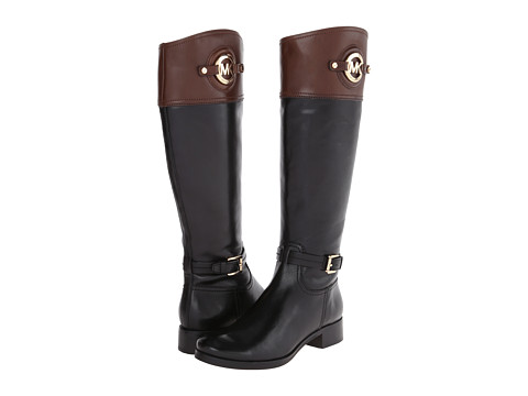 UPC 888386728387 product image for MICHAEL Michael Kors Stockard Boot (Black Vachetta/Mocha) Women's Boots | upcitemdb.com