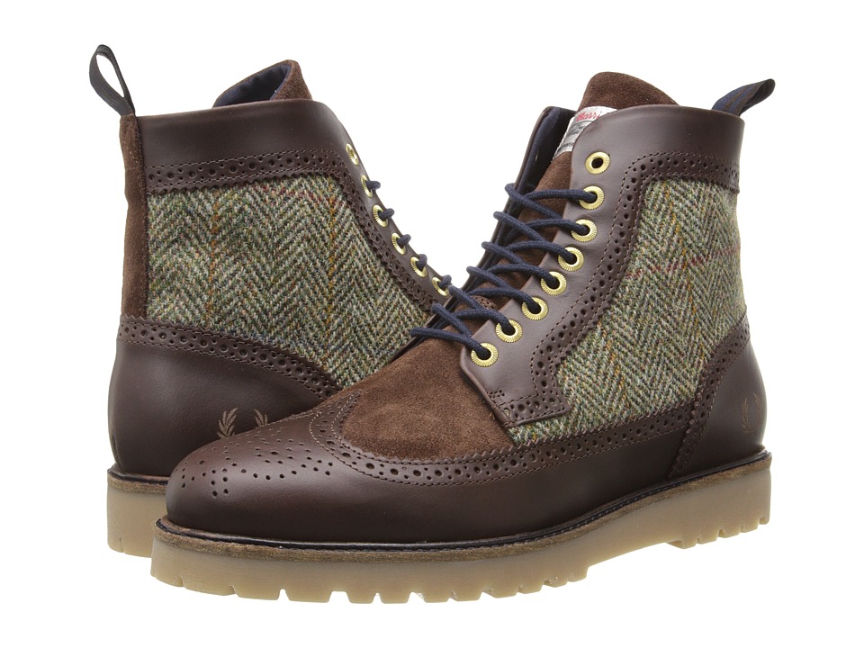 EAN 5034604037211 product image for Fred Perry Northgate Boot Harris Tweed/Leather (Dark Chocolate) Men's Boots | upcitemdb.com